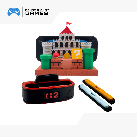 Voxel Realm Console Setup Bundle: Dock Accessories, Controller Stand & Dust Covers