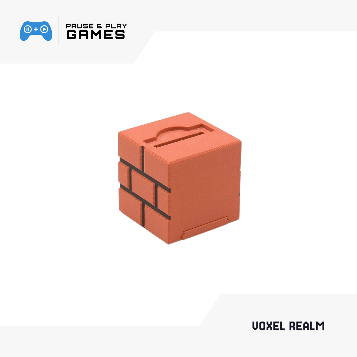 Voxel Realm Magnetic Brick and Mushroom Coin Box