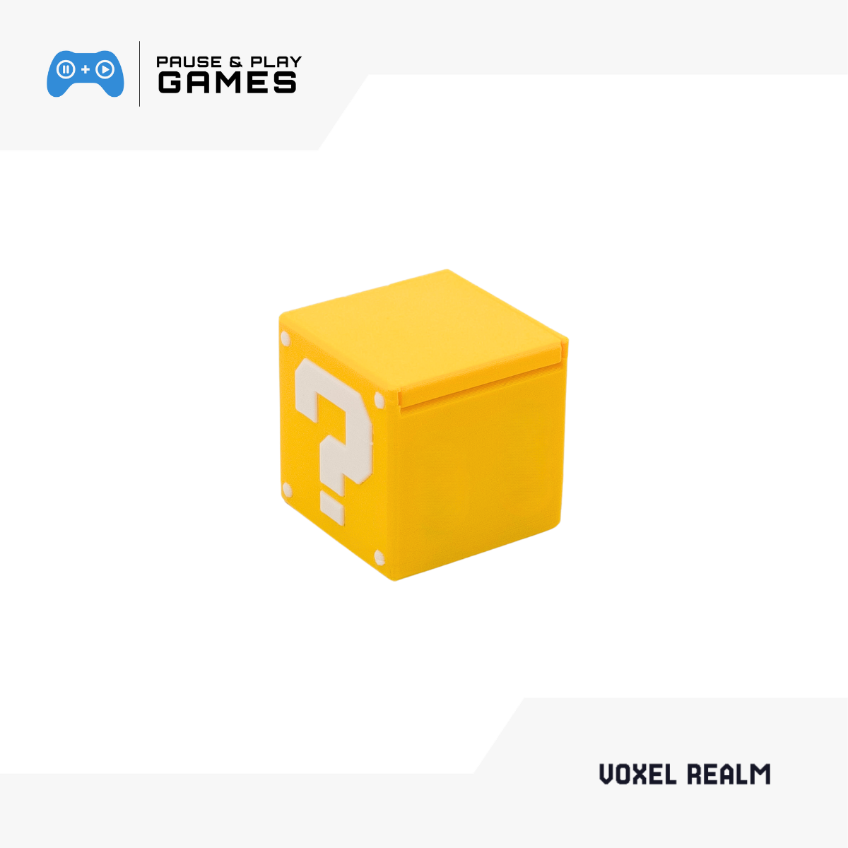 Voxel Realm Magnetic Game Cartridge Holder, Question Style