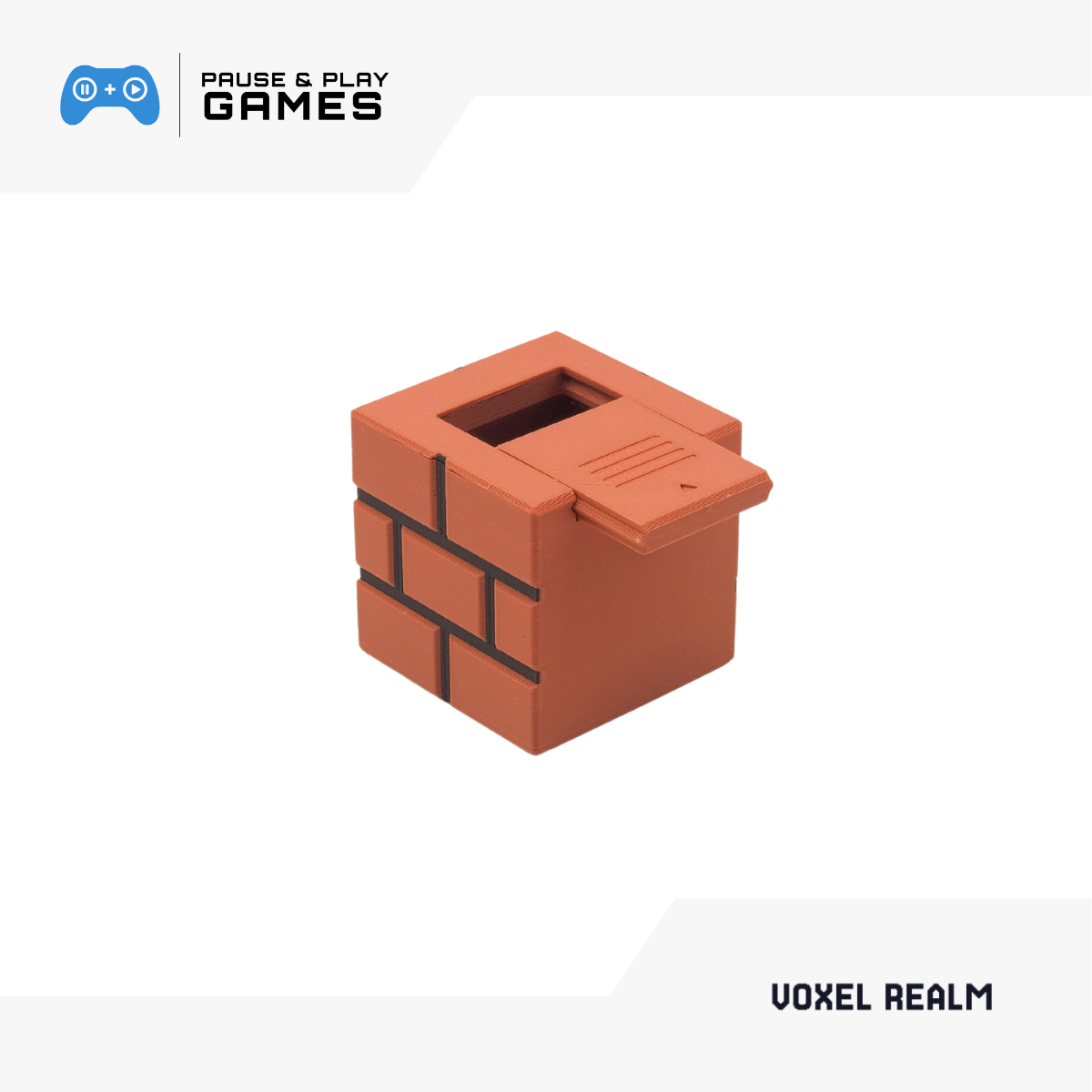 Voxel Realm Magnetic Brick and Mushroom Coin Box