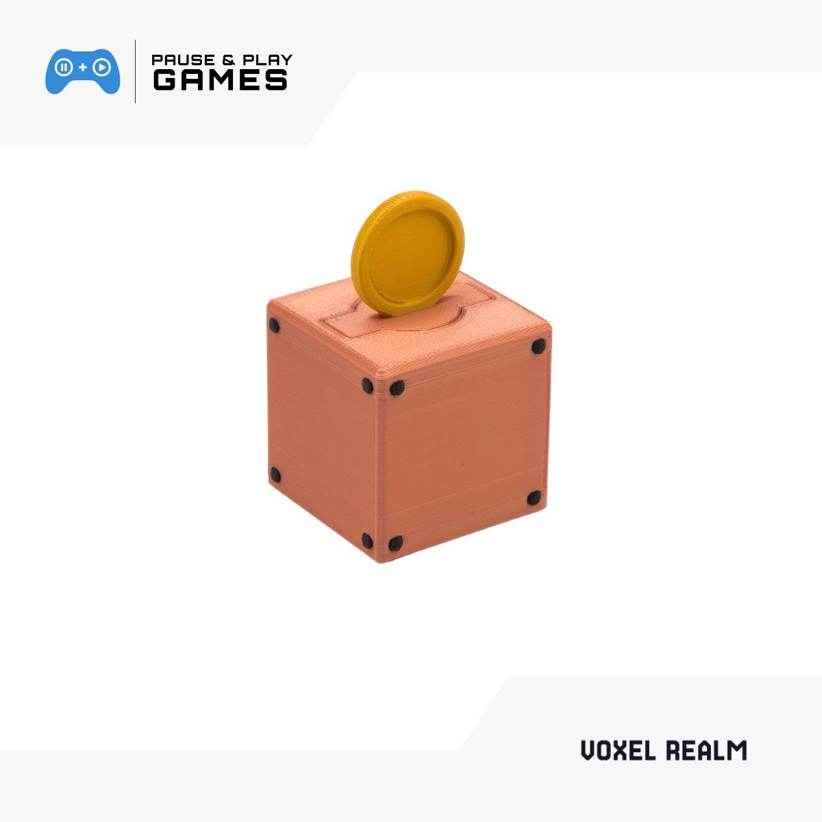 Voxel Realm Magnetic Blank Brick Coin Box