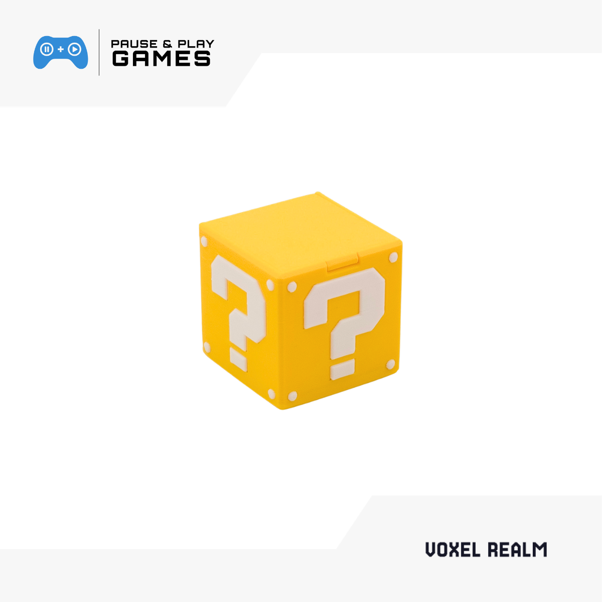 Voxel Realm Magnetic Game Cartridge Holder, Question Style