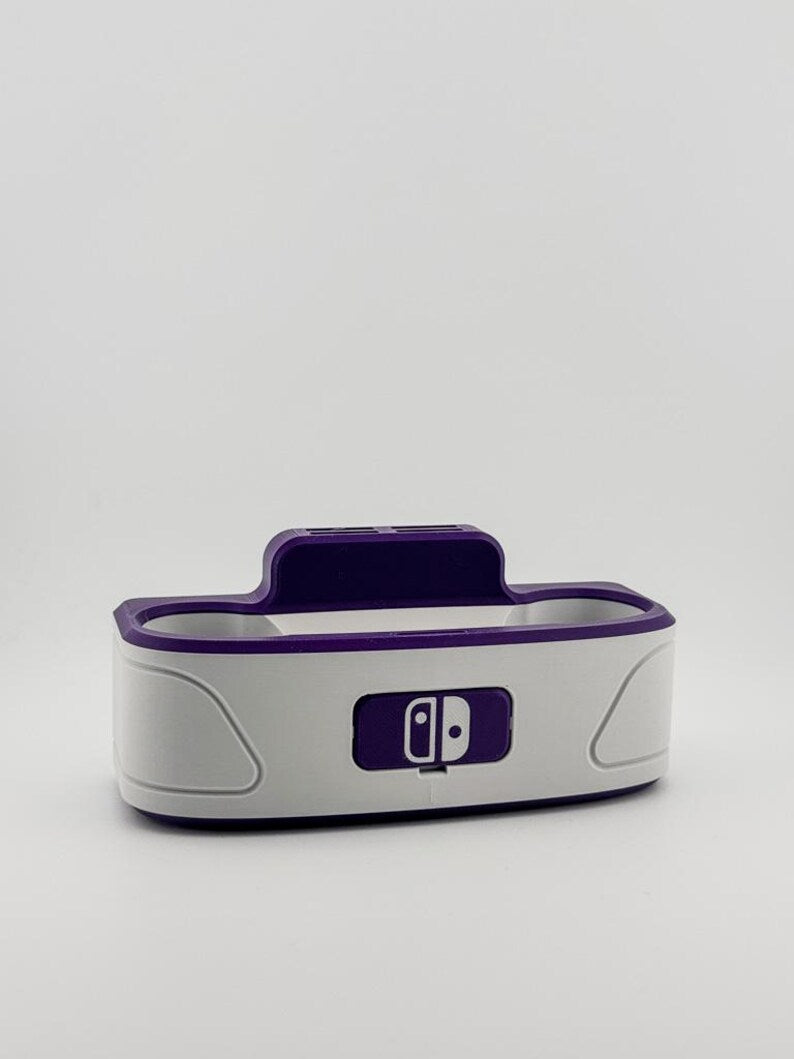 Nintendo Switch Pro Controller dock in Gray with Purple